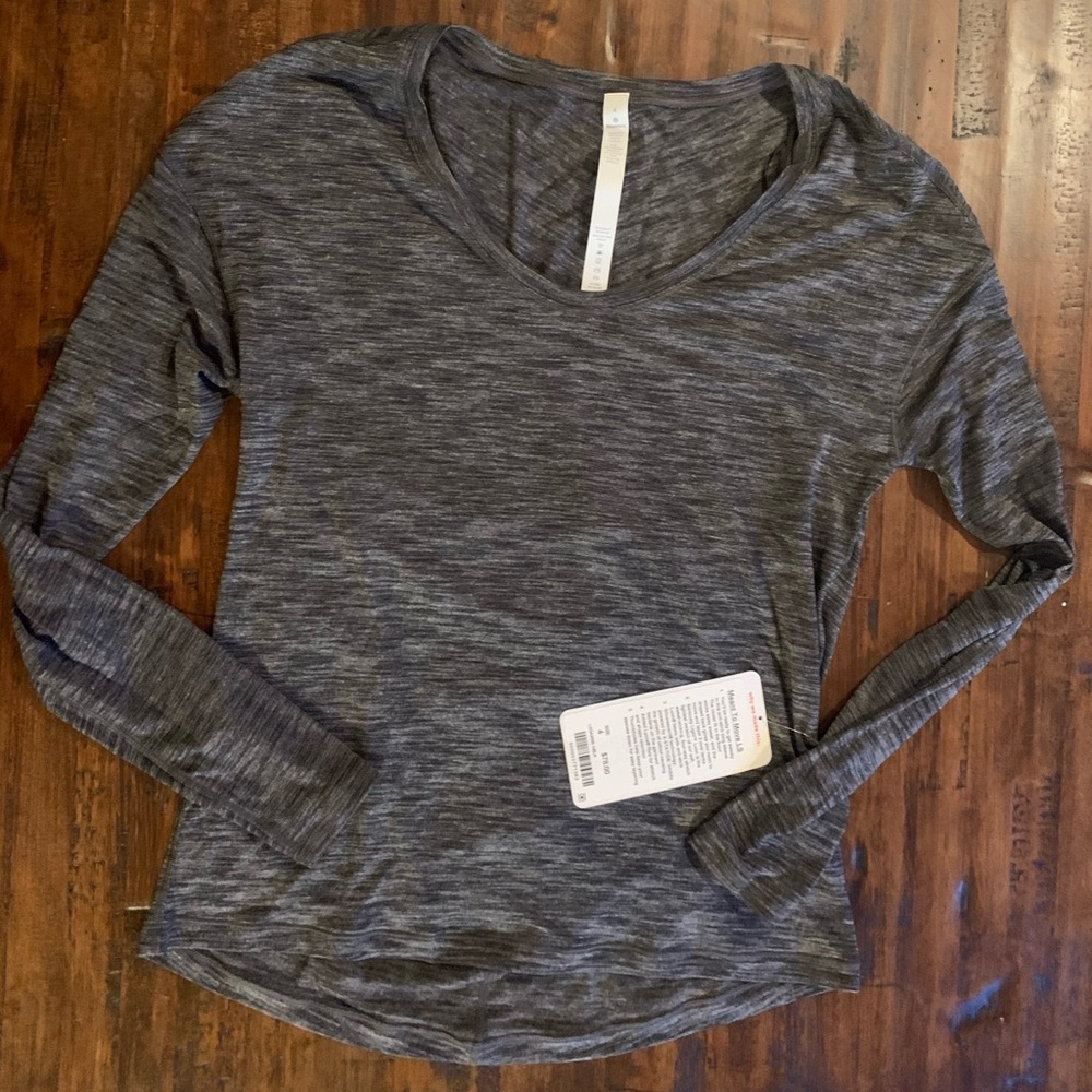 Lululemon Meant To Move Long Sleeve Grey NWT